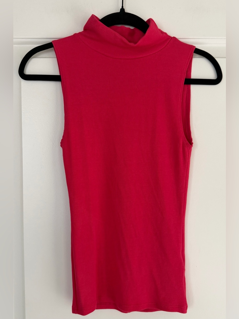 Hudson Women’s Sleeveless Mock Turtleneck Knit Top in Virtual Pink